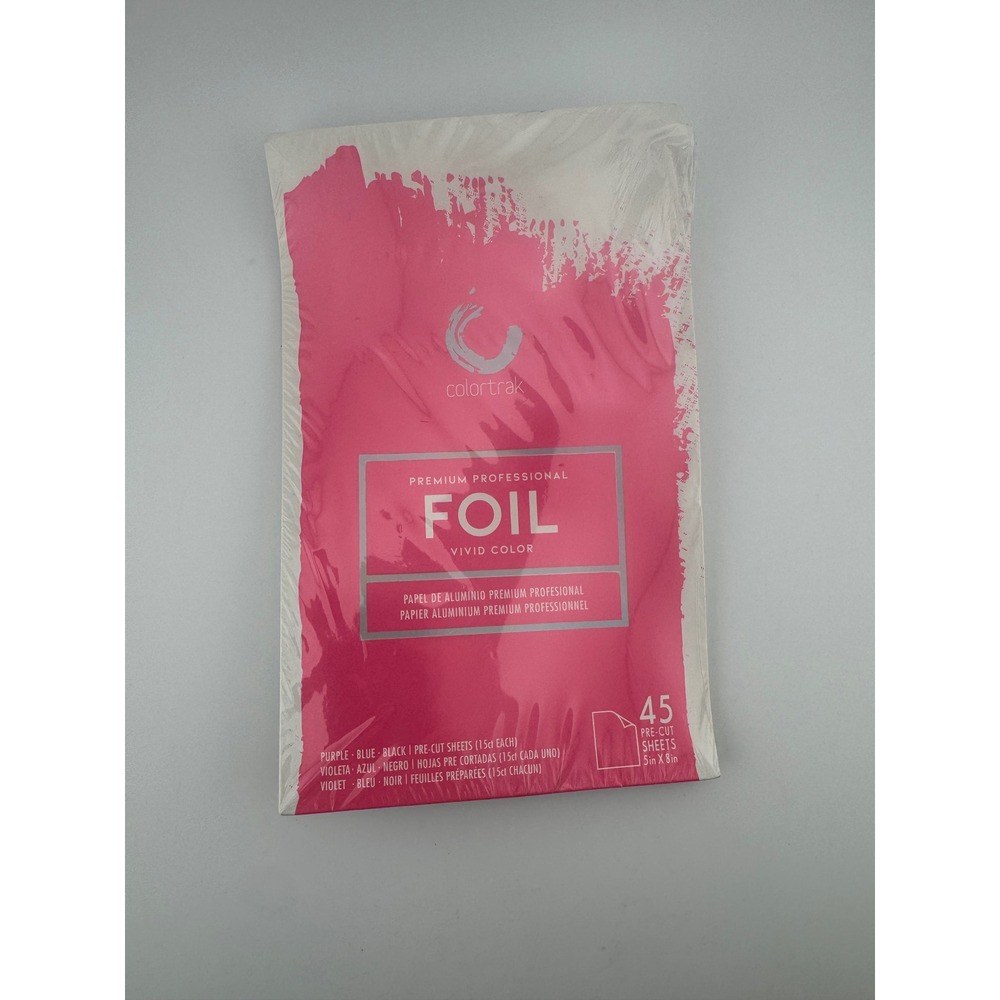 Colortrak Premium Professional‎ Foil Vivid Color 45 Pre-Cut Sheets 5x8 CTF45-PTB